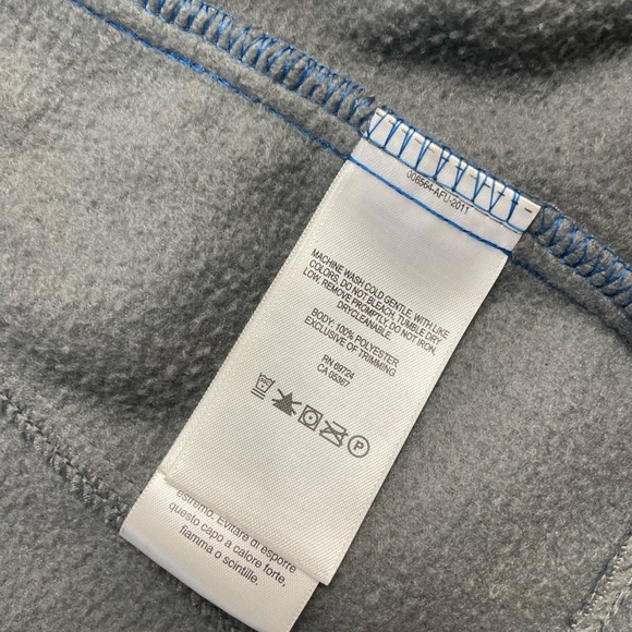 Men’s Columbia Full Zip Fleece Jacket Blue / Gray Size L - Picture 6 of 13